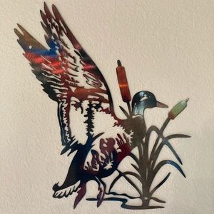 Metal Duck Wall Art Decor